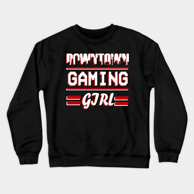 Gaming Esports Computer Girls Video Games Crewneck Sweatshirt by FindYourFavouriteDesign